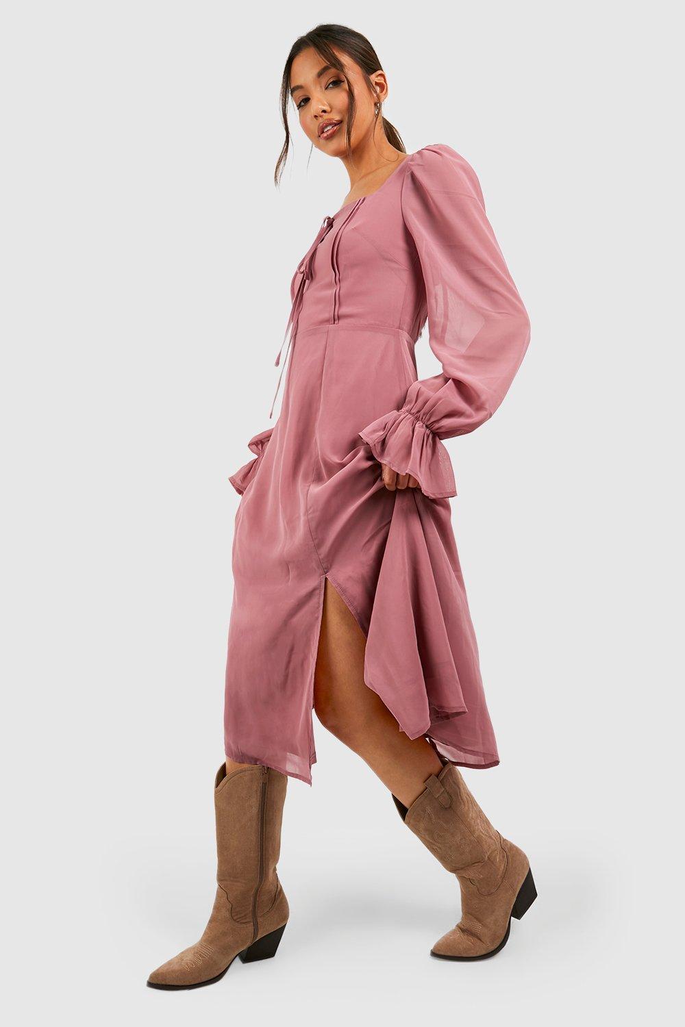Boohoo dusty pink dress shop